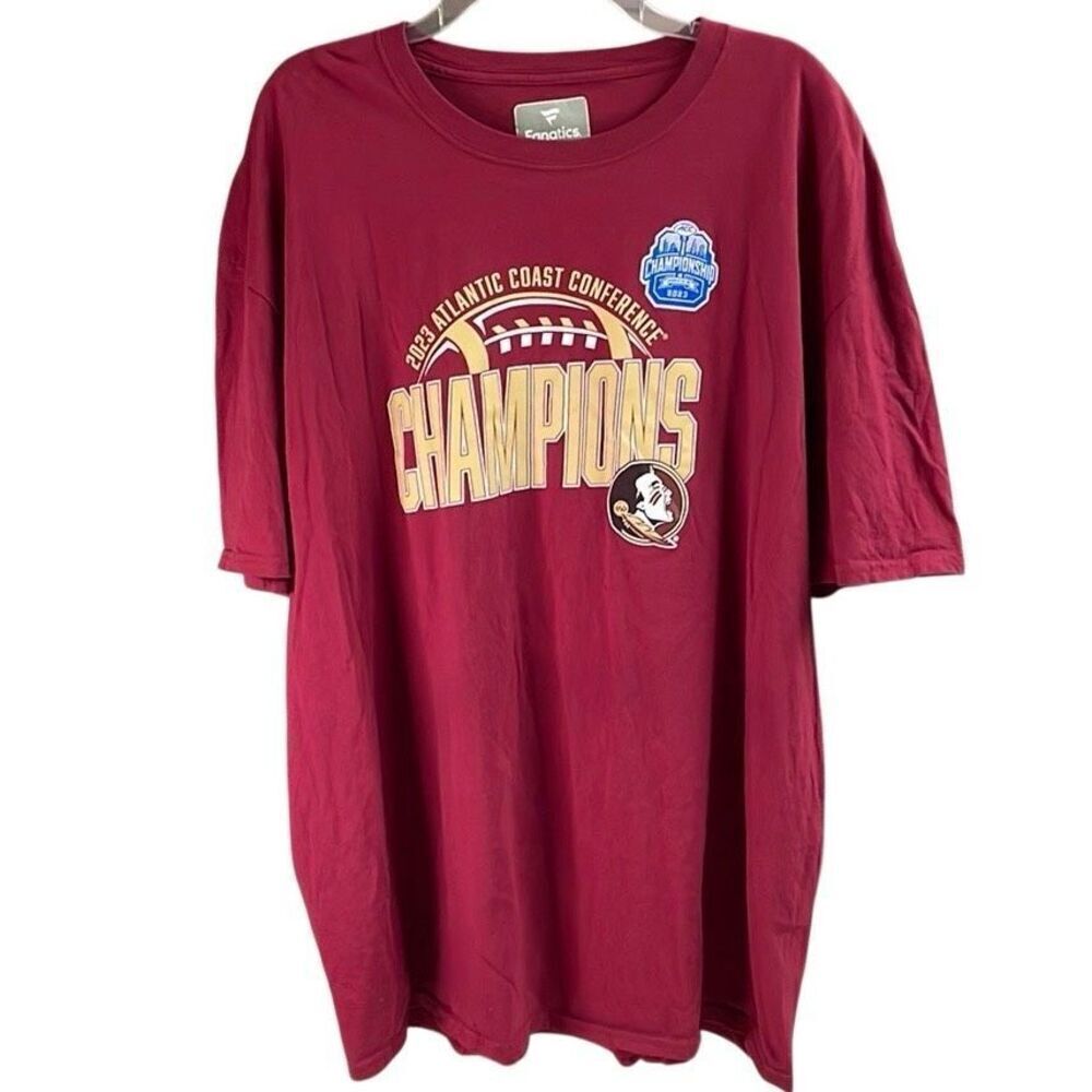 FANATICS Florida State 2023 ACC Championship Tshirt Seminoles Collegiate Sports
